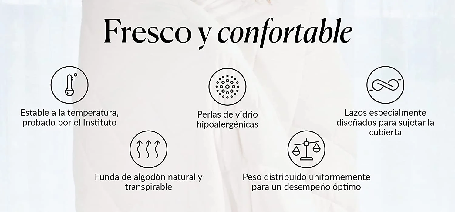 Estructura de la manta pesada CURA Pearl Classic