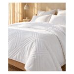 Cama con la manta con peso blanky Hibernar blanca