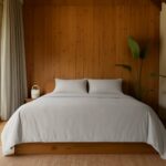 Cama de matrimonio con la manta con peso blanky ICE