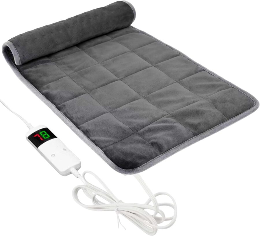Manta eléctrica con peso Cecotec HeatConfort Weighted con su mando