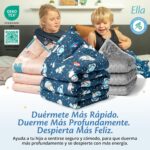 Niños tapados con la manta infantil Ella