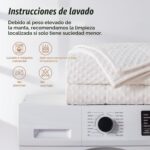 Instrucciones de lavado de la manta Sivio Minky Dot